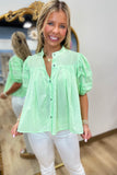 Sweet Summer Staple Top  Green