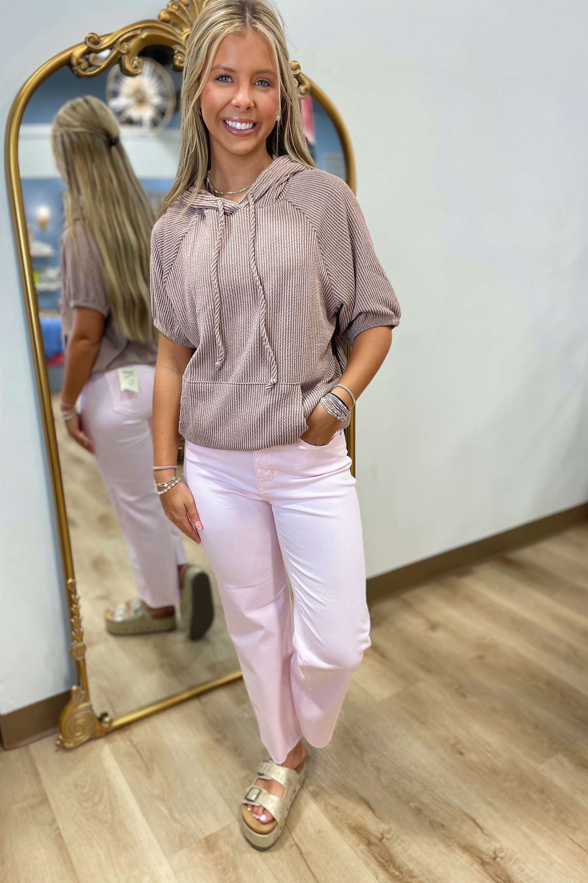 Urban Ribbed Hoodie Coco