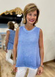 Tempo Paris Sleeveless Top Denim