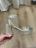 Mia Renee Platform Sandal Silver