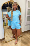 Day Tripping Short Set Blue