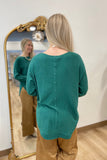 Tempo Paris Front Pocket Sweater Forest
