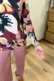 Charlie B Mock Neck Sweater Flowery