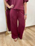 RD Style Tess 2 Piece Pant Set Oxblood