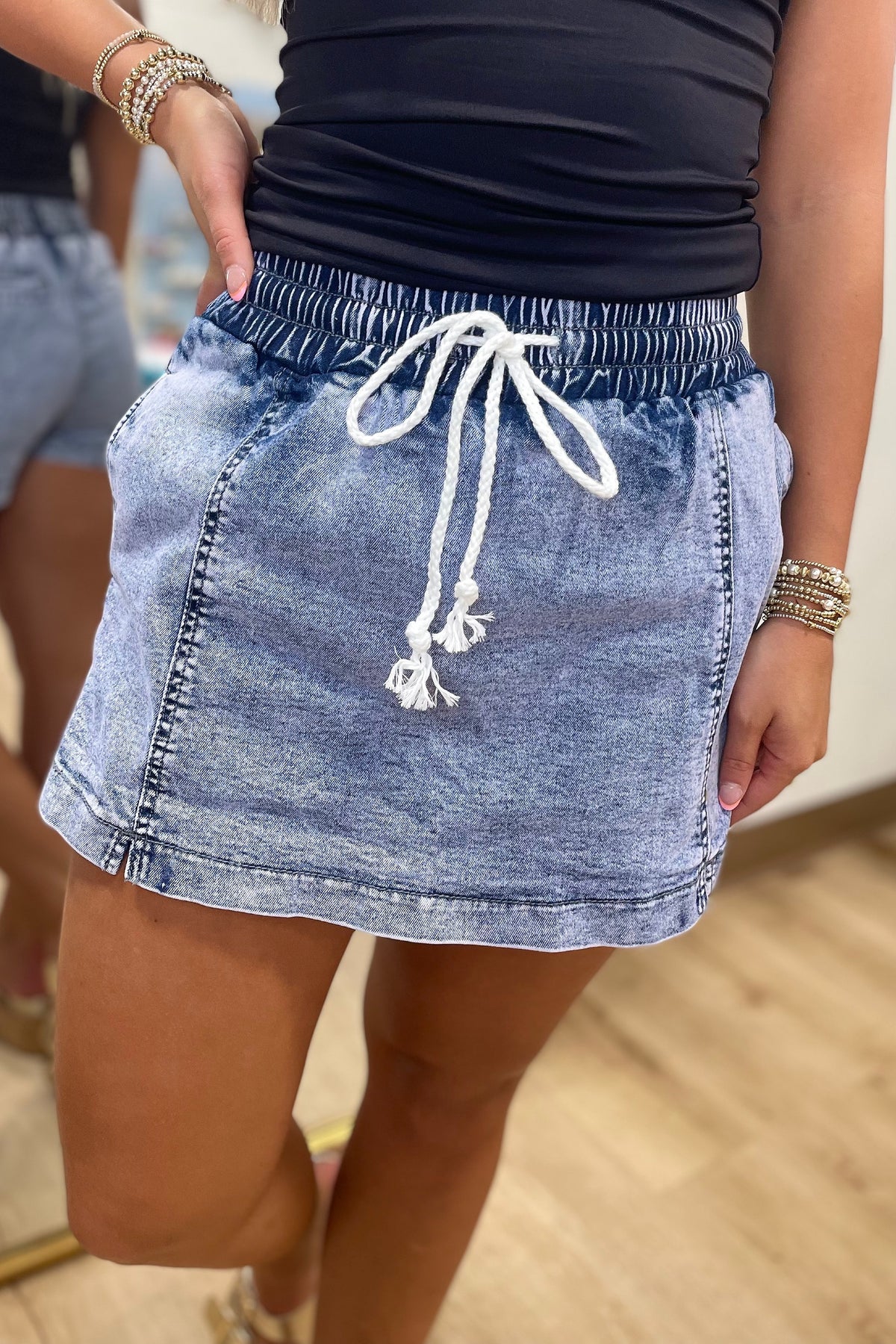 Perfect Trip Skort Denim