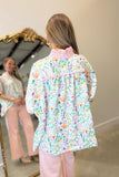 Umgee First Bloom Floral Striped Top