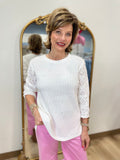 Multiples Bateau Neck Sweater White
