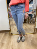 Charlie B Skinny Leg Pant w Embroidery
