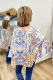 Paisley Printed Yoru Satin Top