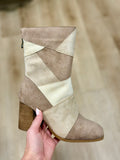 Cady 1 Color Block Boot Taupe Suede