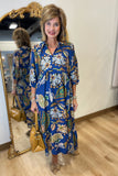 Umgee Paisley Navy Mix Dress