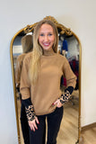Charlie B Funnel Neck Sweater Truffle