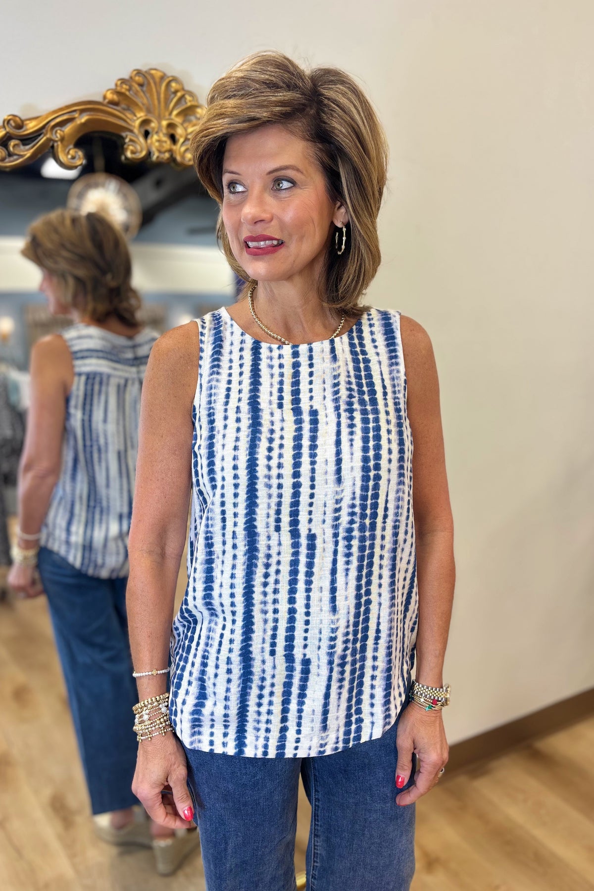 Charlie B Sleeveless Top Beach