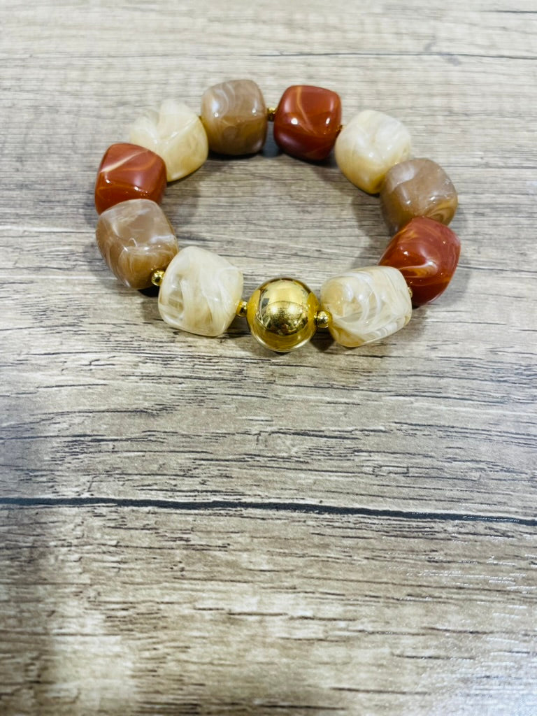Beaded Square Bracelet