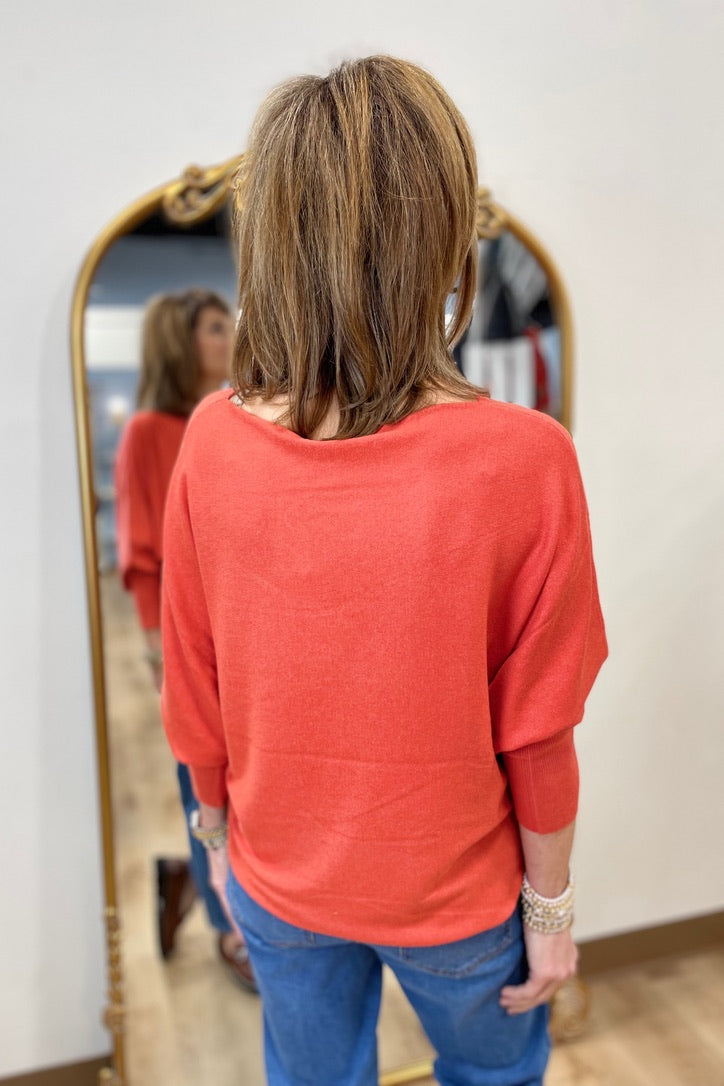 Kerisma Ryu Dolman Sleeve Sweater Ketchup