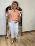 Vervet Olivia Wide Leg Crop Jean White
