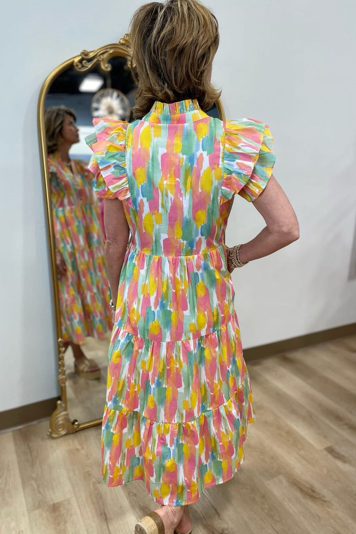 Sunny Sorbet Tiered Dress