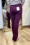 Charlie B Flare Leg Pant Berry