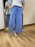 Tyler Wide Leg Pant Blue