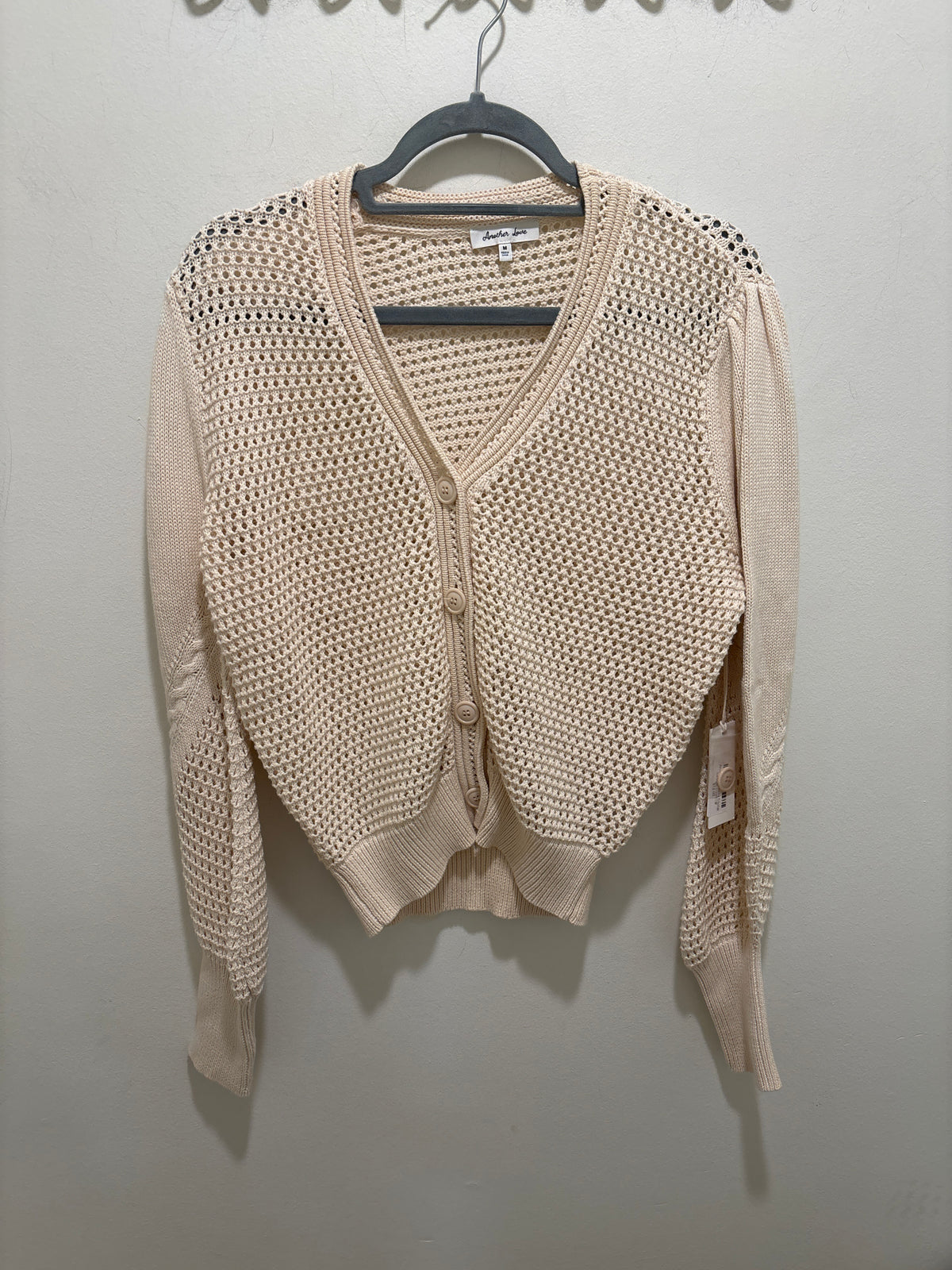 Another Love Malika Crochet Cardigan Cream