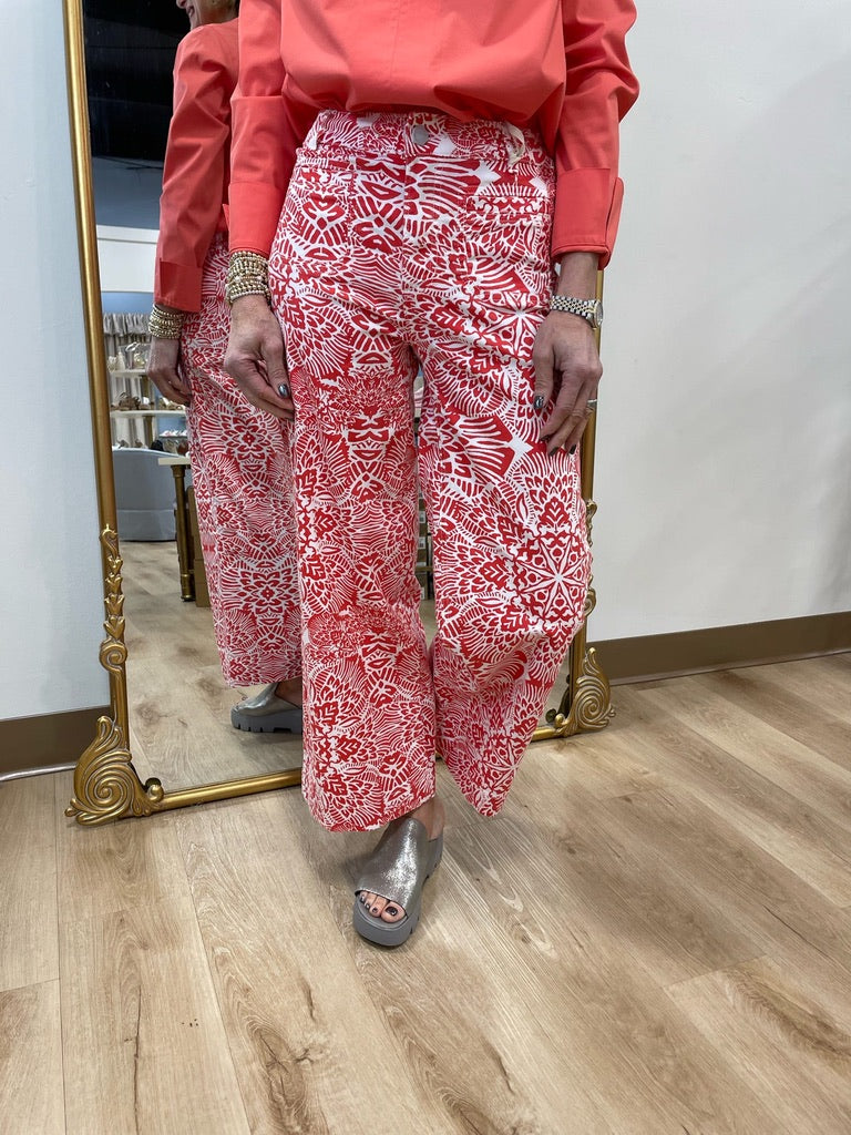 Charlie B Crop Flare Pant Fiesta