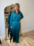 Foxcroft Hostess Pull On Pant Emerald