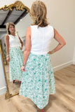 Joh Jaya Cotton Print Skirt Green