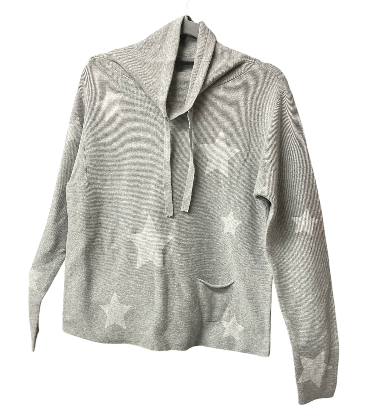 Charlie B Ottoman Stitch Star Sweater Grey