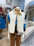 Multiples Drawstring Vest Winter White
