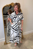 Boho Chic Geometric Shirt Dress
