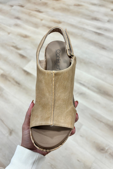 Corkys Miss Carley Caramel Wedge