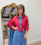 Dear John Gaia Gauze Blouse Salsa