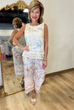 Charlie B Linen Stretch Pants Atlas