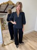 Mary Square Tamryn Top Black