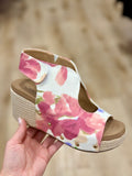 Corkys Frisky Floral Wedge