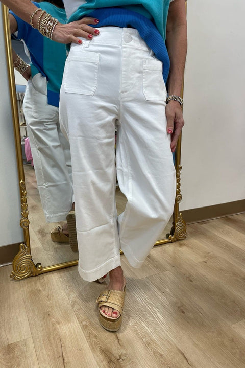 Renuar Woven Pant Cream