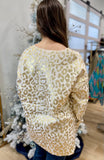 Animal Instinct Sweater Cream/Gold