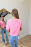 Dear John Maddox Cropped Tee Pink Lemonade