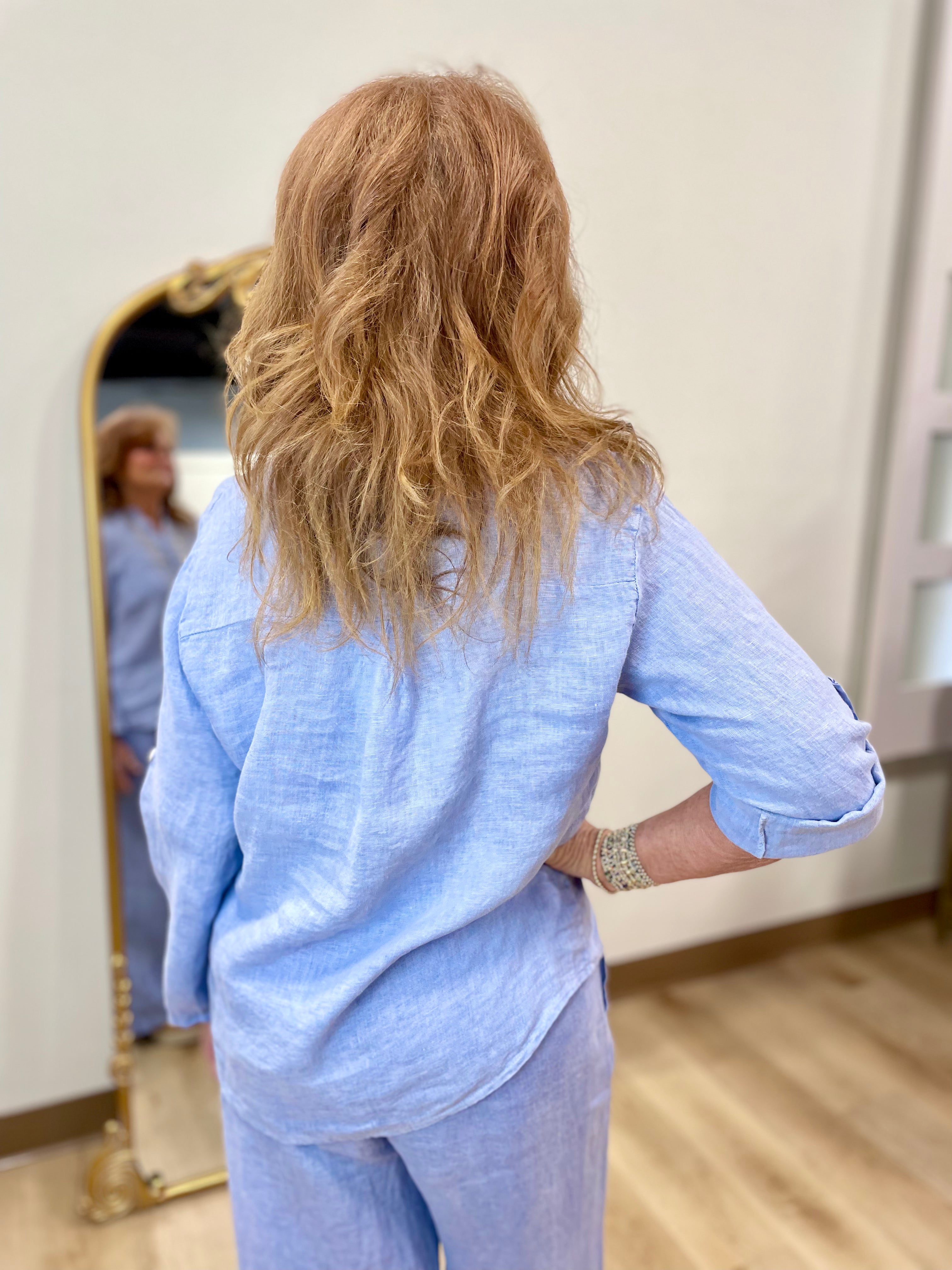 Tempo Paris 3 Buton Tunic Denim