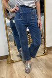 Charlie B PO Front Button Jean Medium