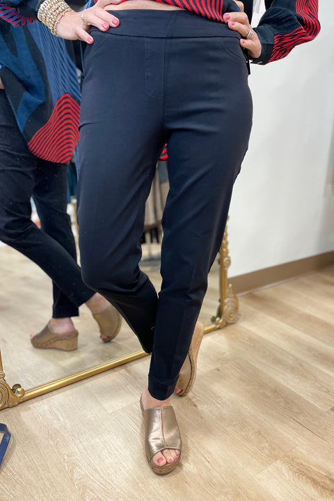 Multiples Pull-On Ankle Pant Black