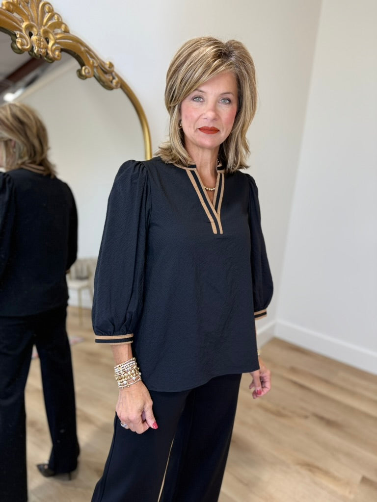 Mary Square Tamryn Top Black