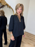 Mary Square Tamryn Top Black