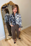 Foxcroft Jodie Mix Daisy LS Blouse