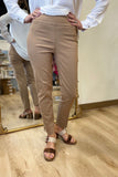 Renuar Woven Ankle Pant Tan