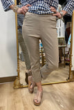 Charlie B PO Stretch Cuffed Pant Greige