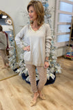 Tempo Paris Gold Paint Top Beige