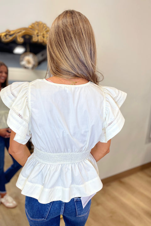 Spring Silhouette Top Cream