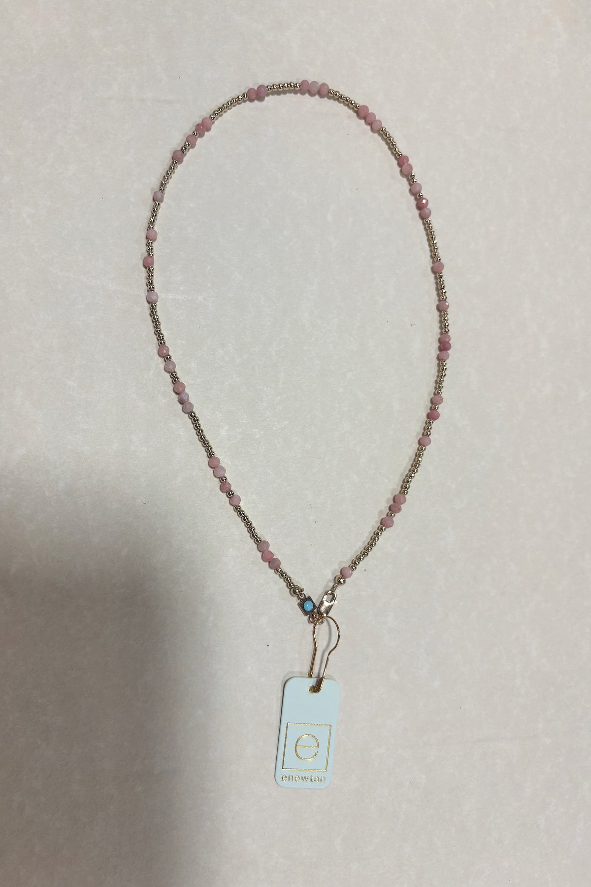 E Newton 15" Choker Hope Unwritten Gemstone Pink Opal