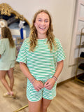 Spearmint Stripe Set
